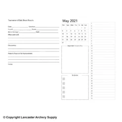 2021 Kaminski Archery Performance Planner -Bearpaw Booster Shop 1230016 pg3